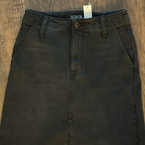 NWT J. Crew black denim maxi - Picture 5 of 6